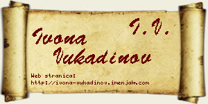 Ivona Vukadinov vizit kartica
